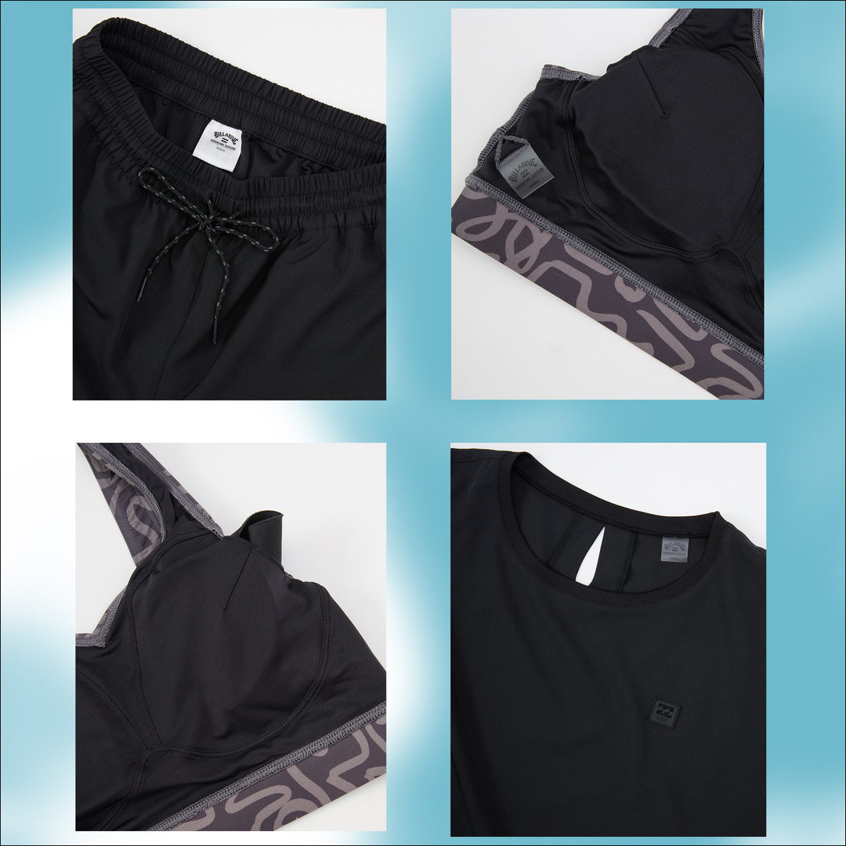 BILLABONG 25 SS ビラボン 水着 3点セット ビキニ Tシャツ