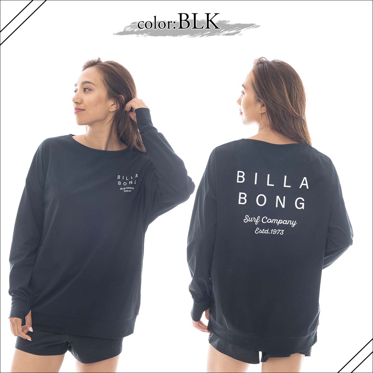 BILLABONG - しゃなーぼ BILLABONG ウエア レディース サイズ:L BILLABONG 25 SS ビラボン ラッシュガード 長袖 フード付き
