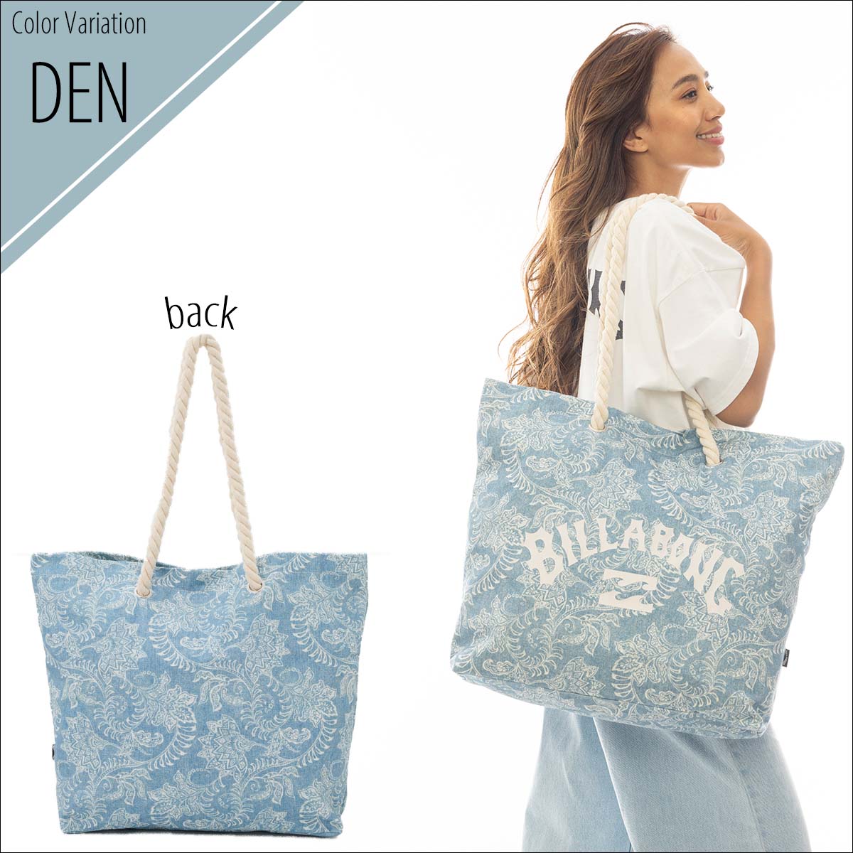 BILLABONG 25 SS ビラボン トートバッグ かばん コットン 花柄