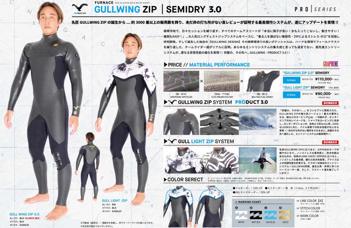 BILLABONG（ビラボン） 25-26 BILLABONG セミドライ ウェットスーツ