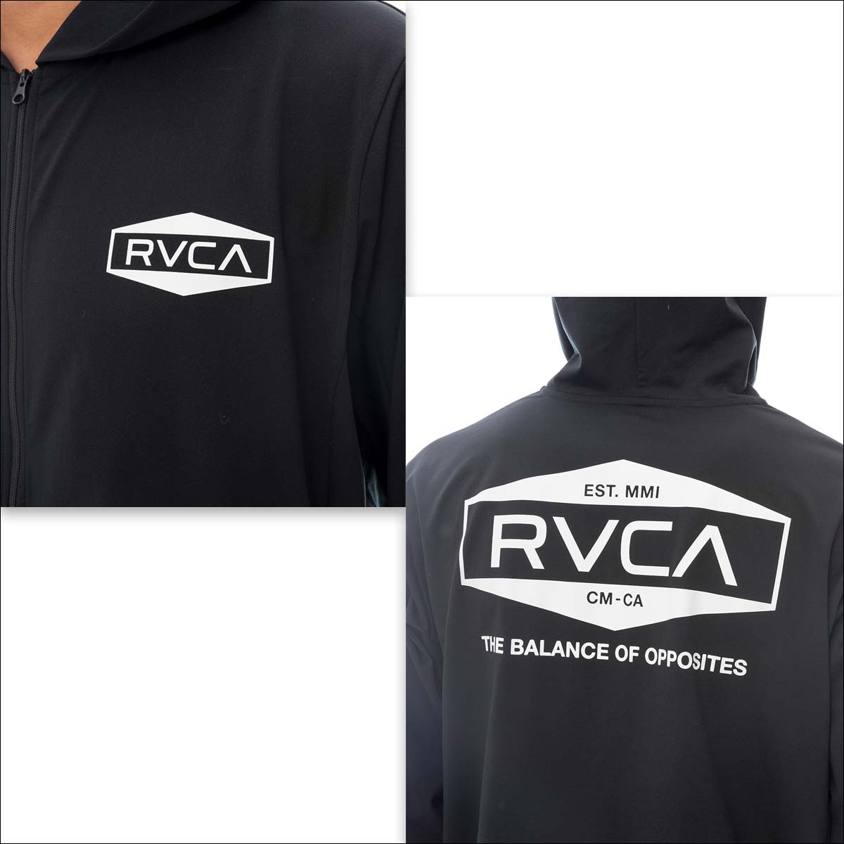 RVCA（ルーカ） 25 SS RVCA ラッシュガード 長袖 パーカー ラッシュ