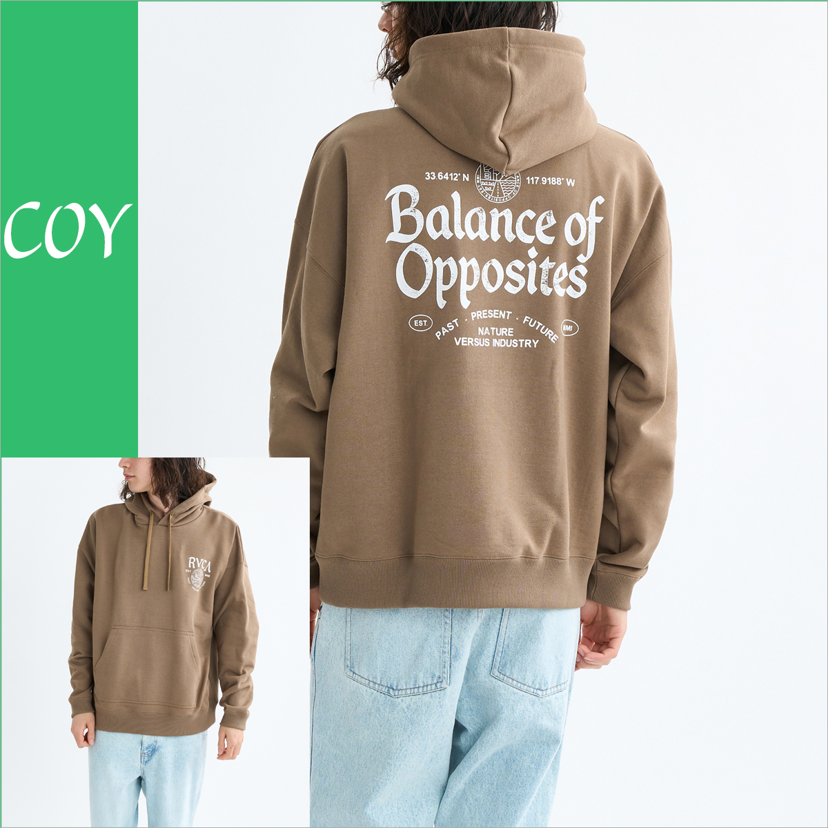 BILLABONG（ビラボン） 25 FW RVCA ルーカ フーディー UTILITY SERVICE