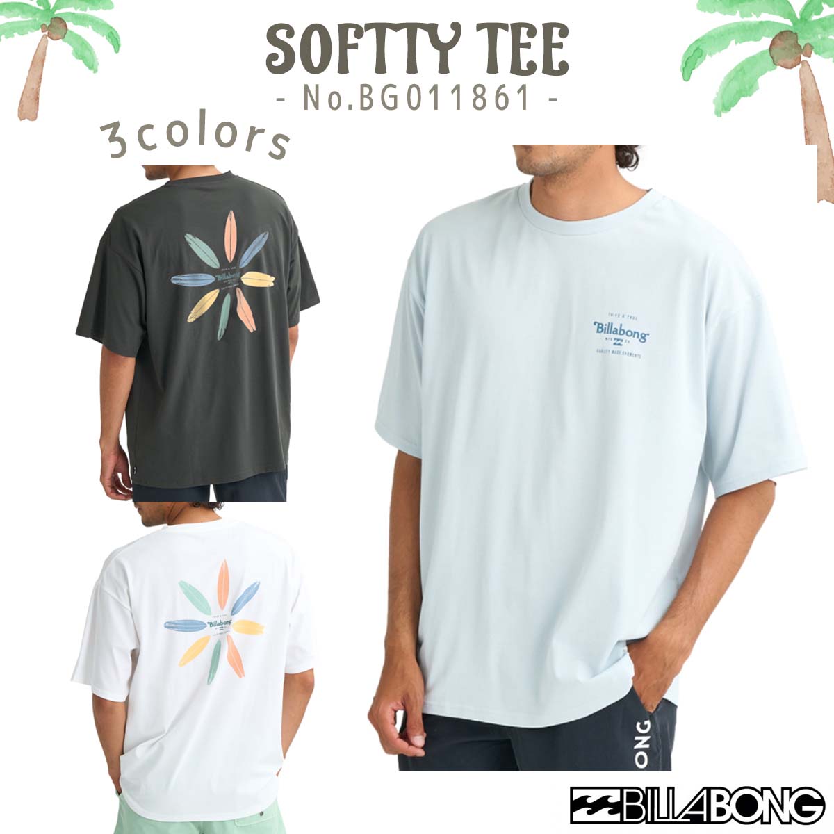 BILLABONG（ビラボン） 26 SS BILLABONG Tシャツ SOFTTY TEE 半袖