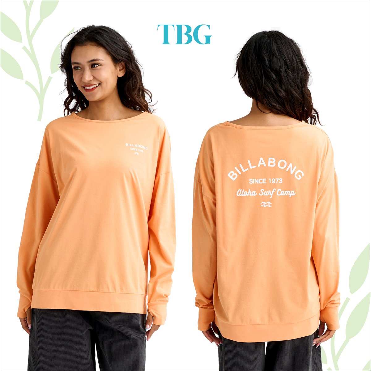 25SS BILLABONG RHC 別注 ロンT・ショーツセット L オレンジ 25SS BILLABONG RHC 別注 ロンT・ショーツセット L オレンジ 25SS