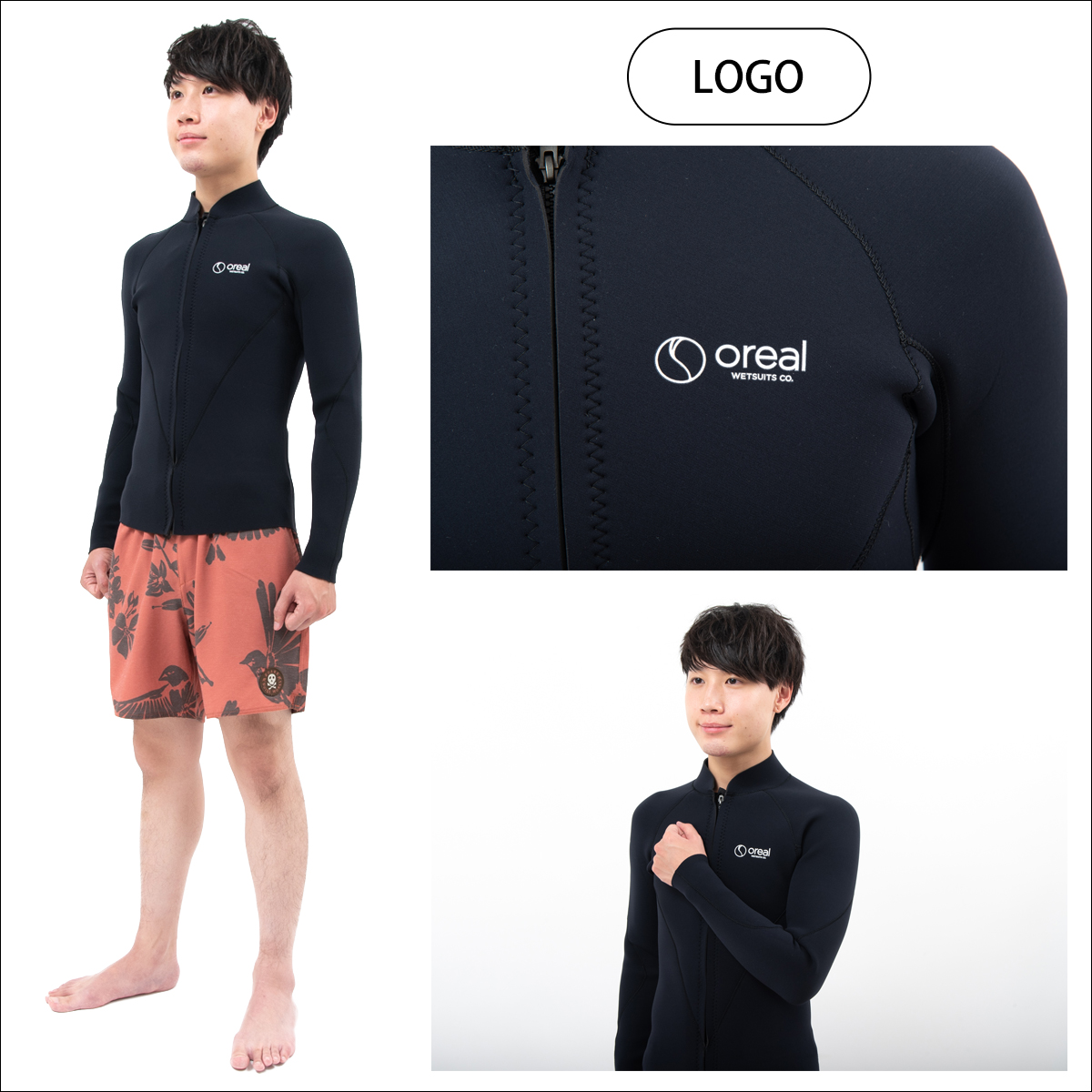 Oreal オリアル クラシック長袖タッパー サーフィン ウェット