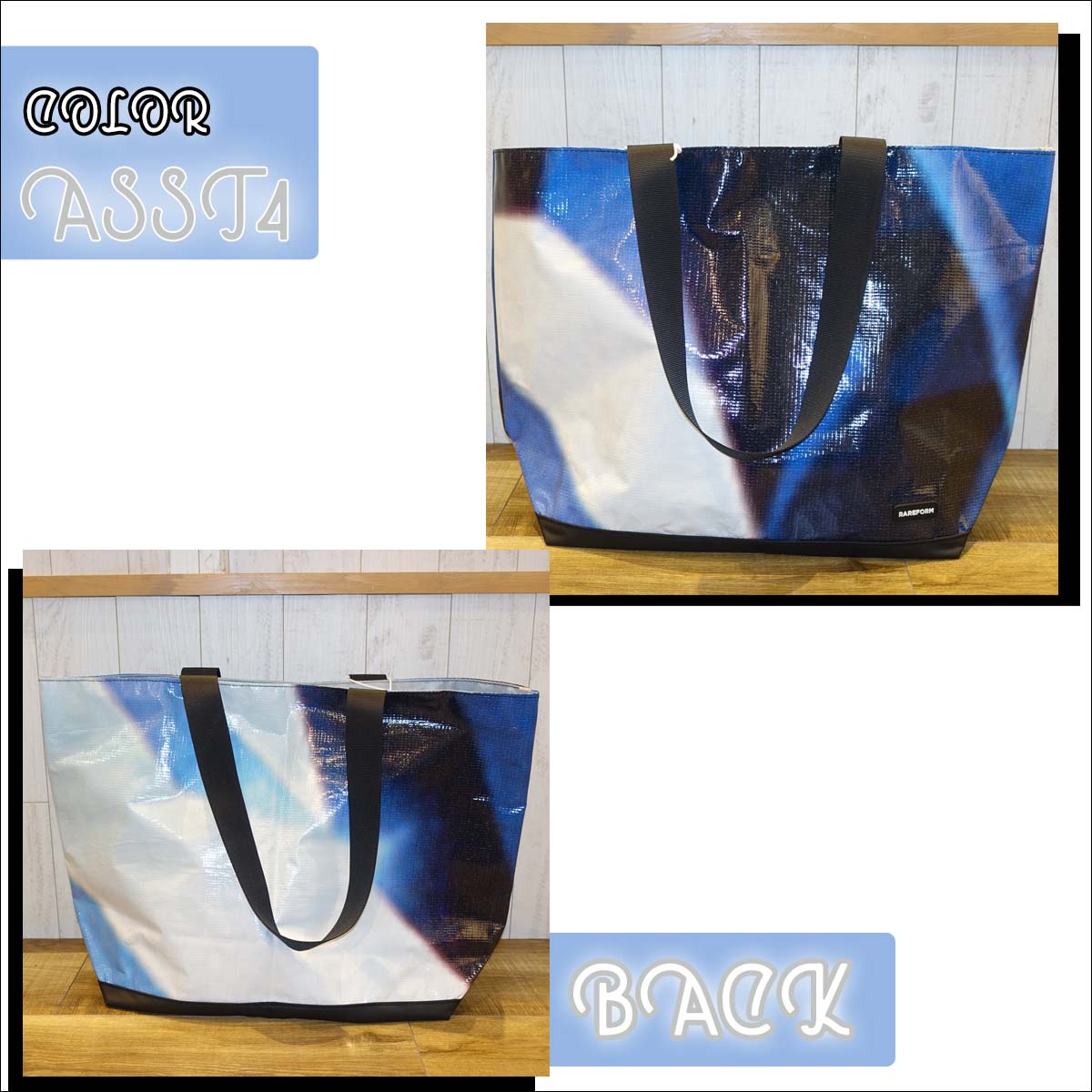 RAREFORM レアフォーム トートバッグ BLAKE TOTE 廃棄看板バッグ