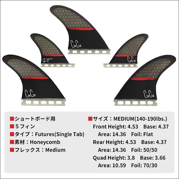 CAPTAIN FIN キャプテンフィン フィン CHRISTENSON SPLATTER 5 FIN ...
