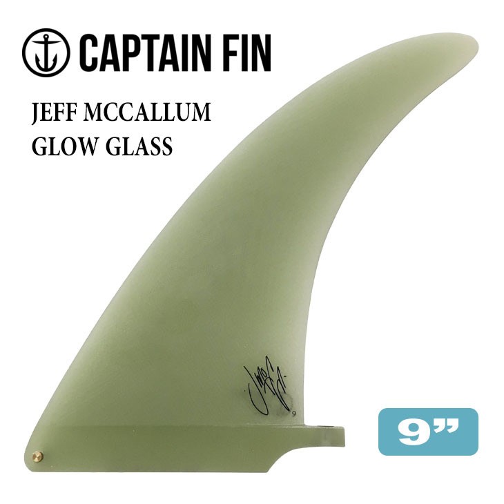 キャプテン フィン CAPTAIN FIN GLASS GLOW JEFF MCCALLUM カラー:Green グラス グロー サイズ:9” サーフィン サーフボード シングル ジェフ