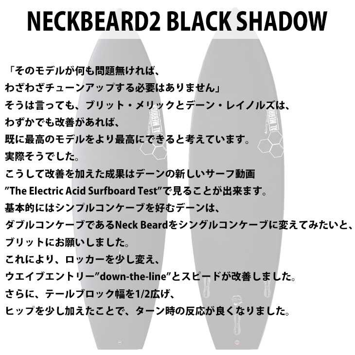 23 サンダーボルト チャンネル NECKBEARD2 BLACK SHADOW FCS2 ネック