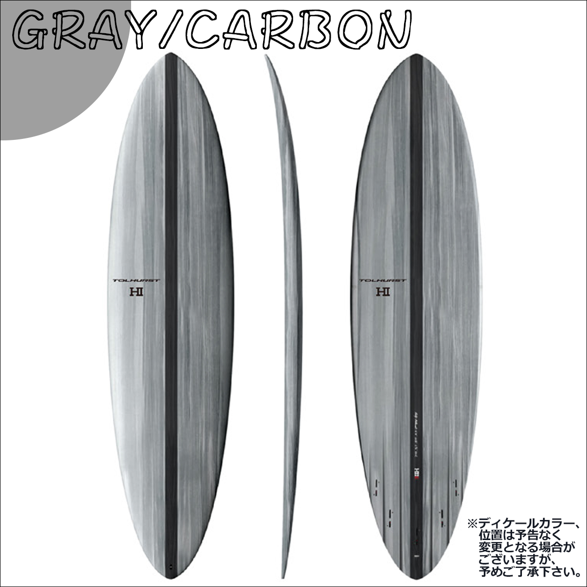 サンタクルーズ サーフボード 6'3 EPS タフライト サーフテック グレー 26 サンダーボルト HI サーフボード MID6 BLACK TOLHUST EPS CARBON