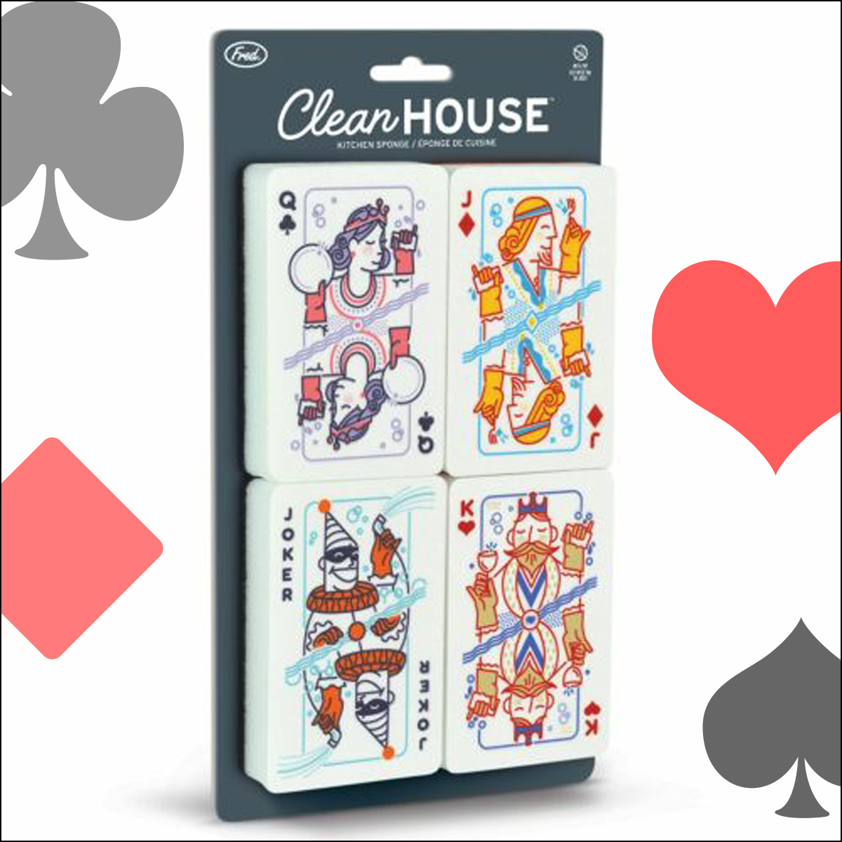 Fred フレッド トランプスポンジ キッチン用品 トランプ スポンジ