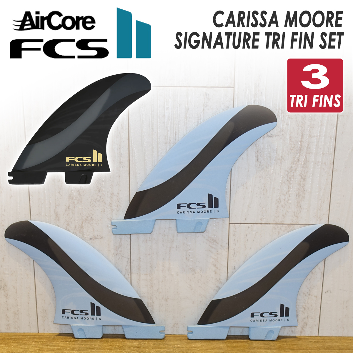 FCS 25 FCS2 フィン CM CARISSA MOORE SIGNATURE カリッサ