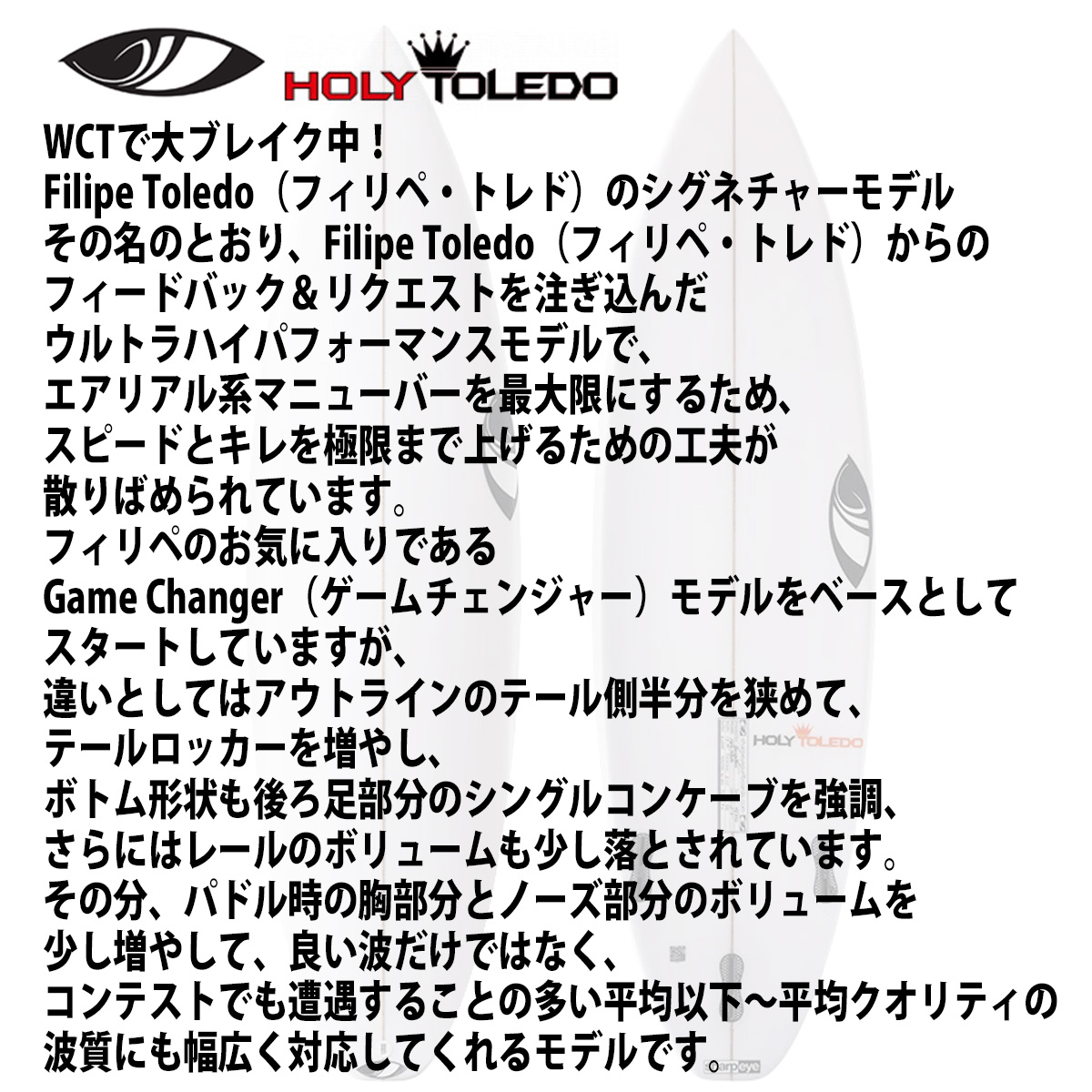 シャープアイ SHARP EYE HOLY TOLEDO ホーリートレド 5'4〜6'4