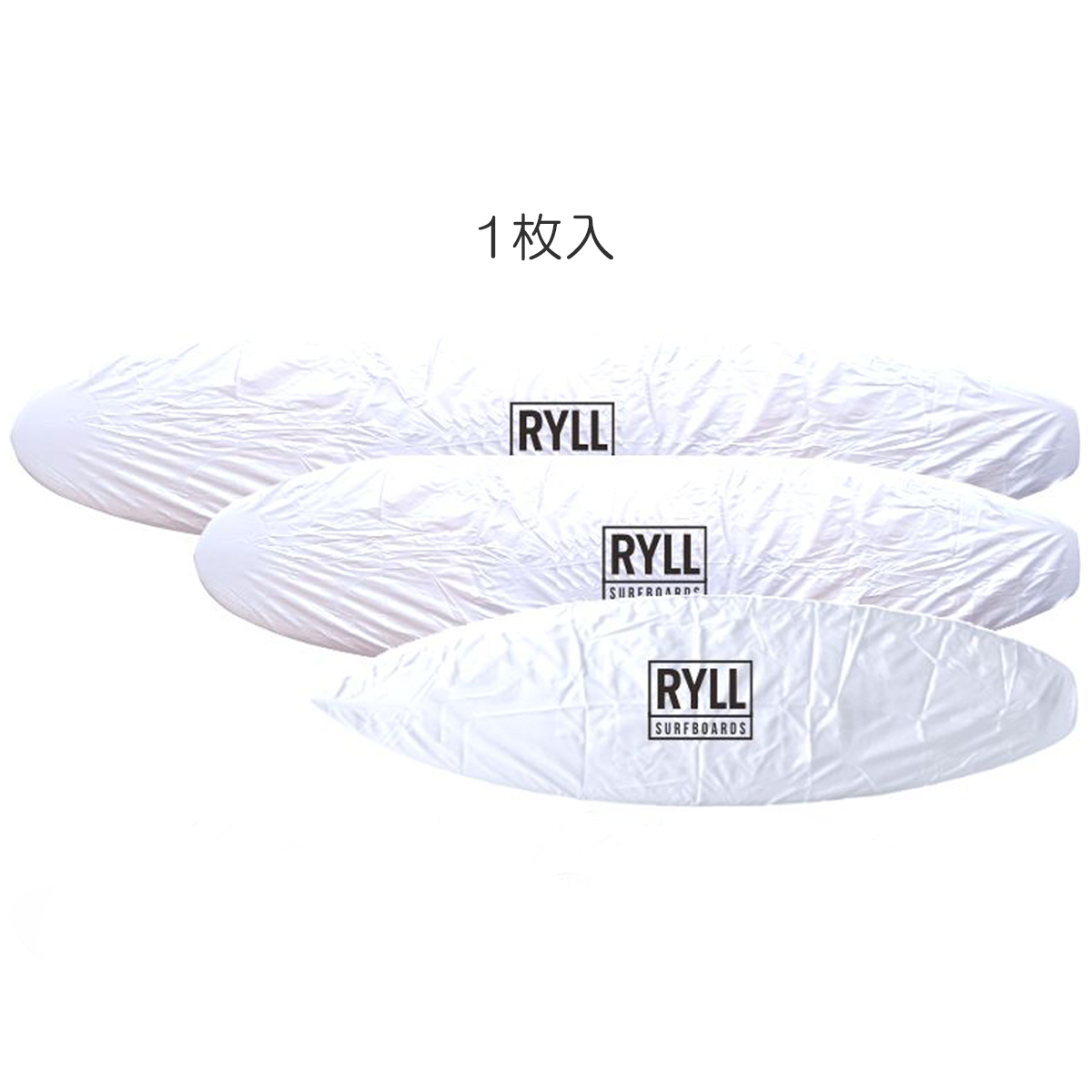 RYLL リル サーフボードデッキカバー ロングボード ワックスガード DECK COVER WHITE Lサイズ 8ft-10ft ...