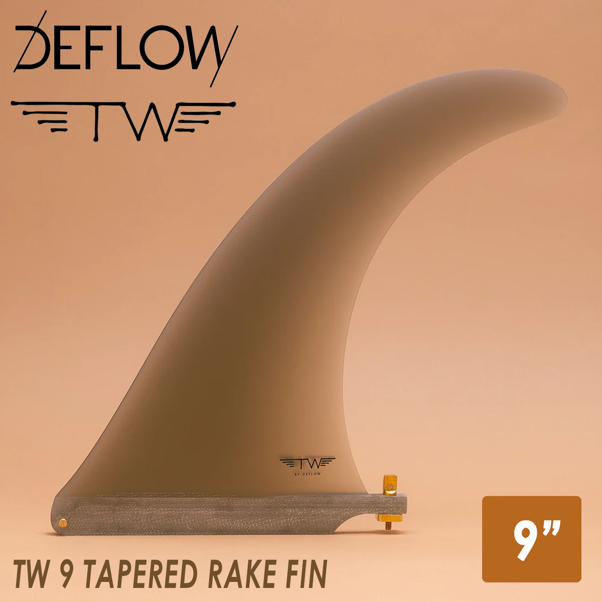 DEFLOW TW 10 TAPERED RAKE FIN デフロー TW DEFLOW シングルフィン