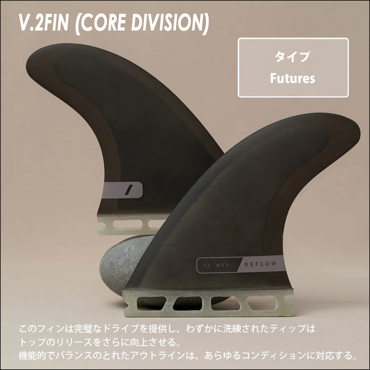 DEFLOW デフロウ フィン トライフィン フューチャー V.2 FIN