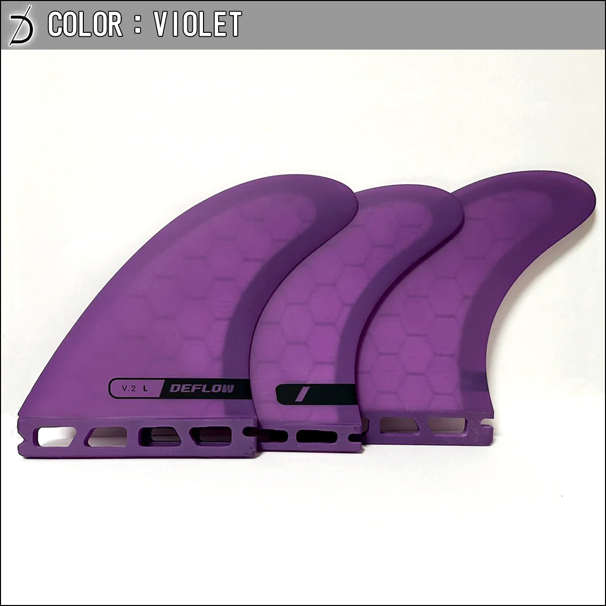 DEFLOW サーフボードフィン 3枚セット THRUSTER FIN サーフボードフィン -DEFLOW SURF公式オンライン