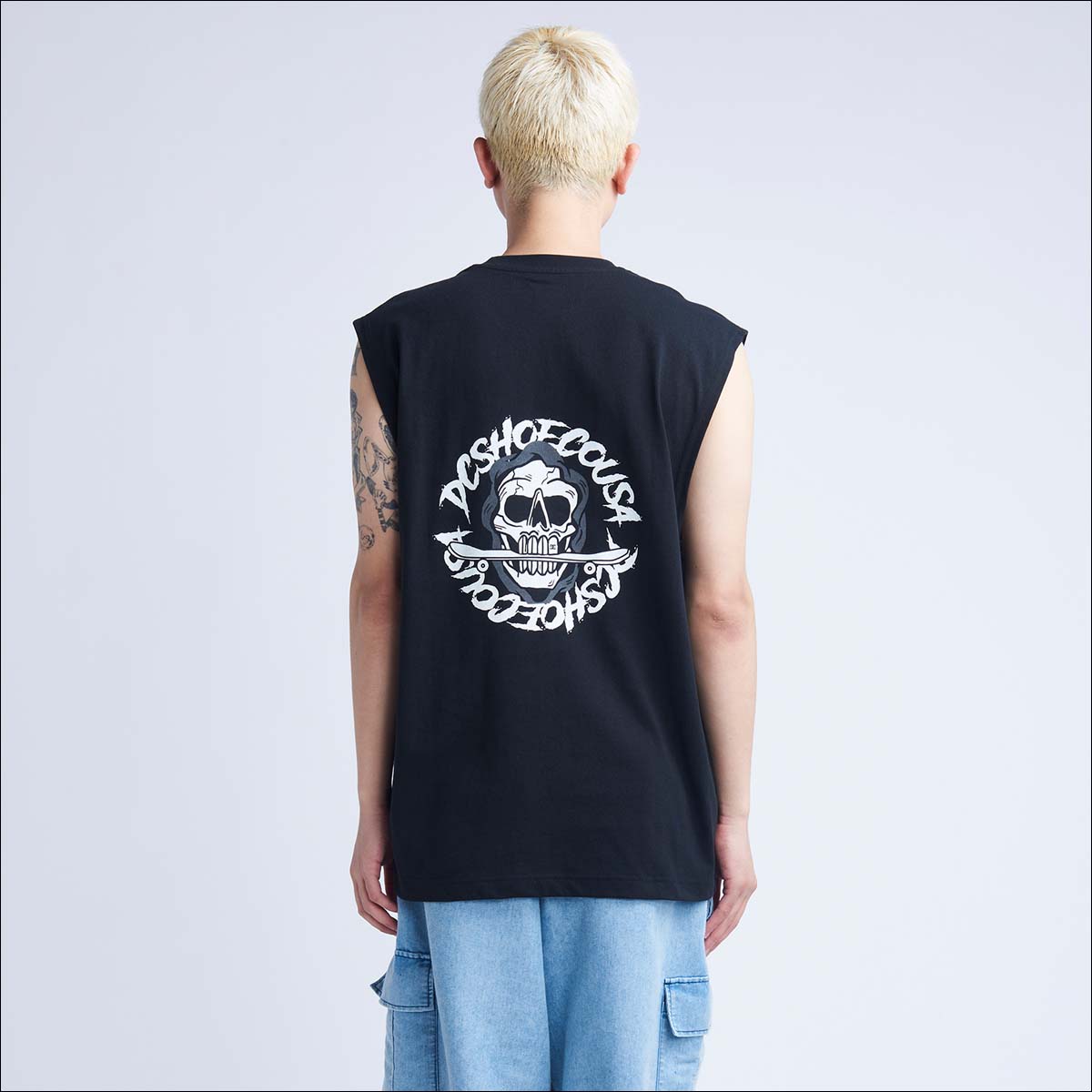 DC SHOES 23 ディーシー タンクトップ SKULL SLEEVELESS