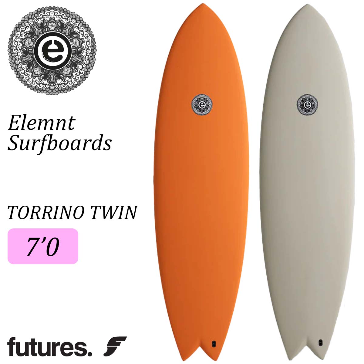 25 Elemnt Surfboards エレメント サーフボード TORRINO TWIN 7'0