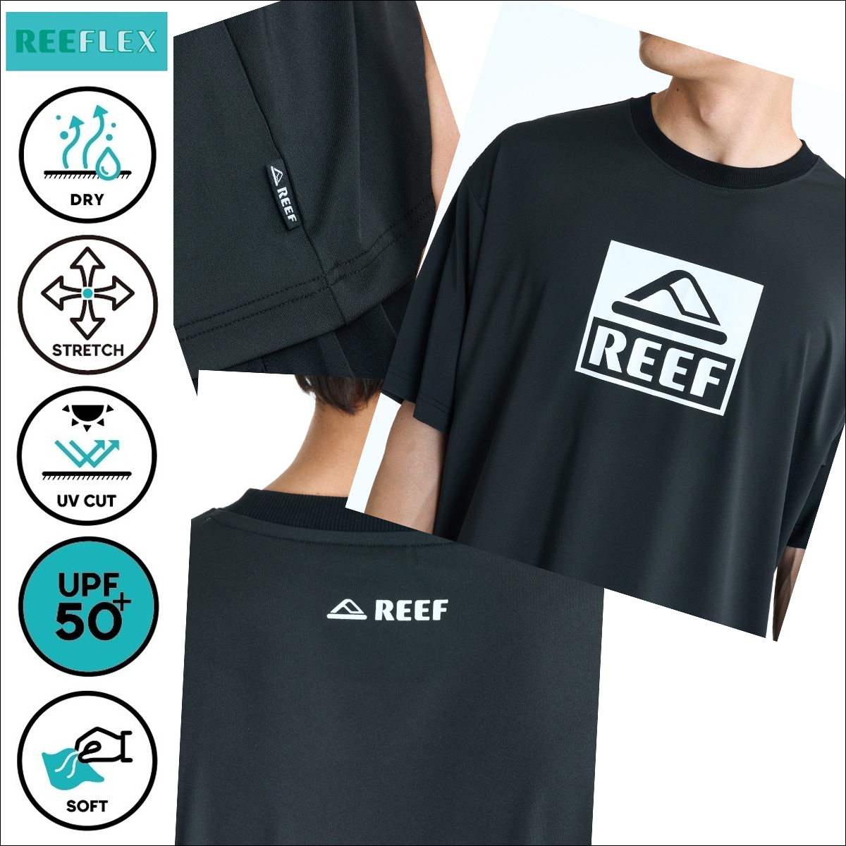 REEF（リーフ） 26 SS REEF ラッシュガード Tシャツ BOX LOGO RASH SS