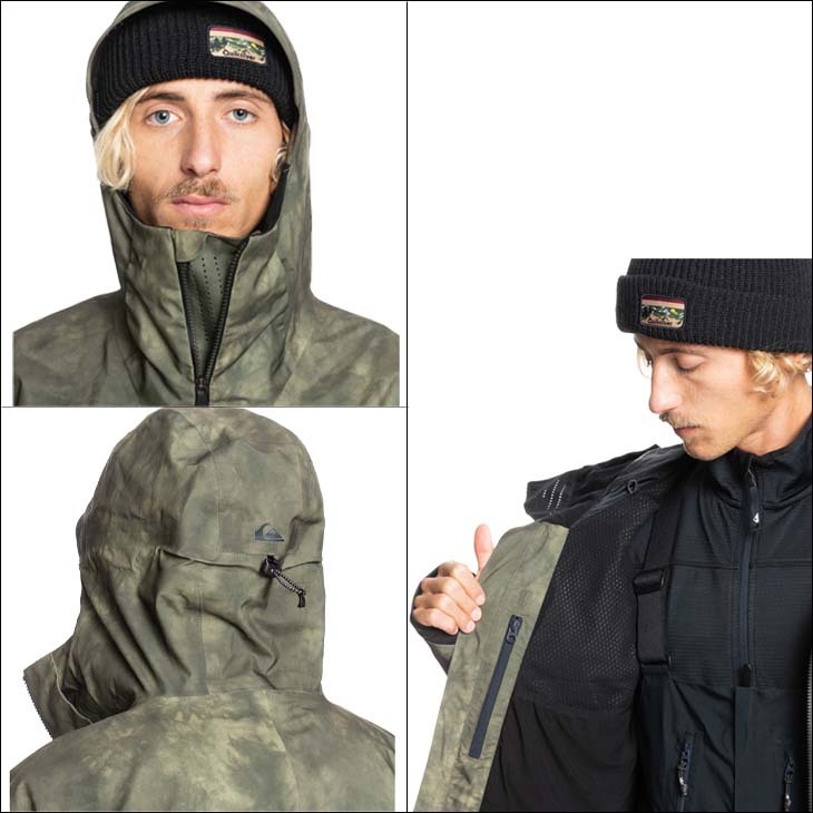 Quiksilver Alder 2L Gore-Tex® スノーボード　ウェア Black Alder Stretch GORE-TEX® - Technical Snow Jacket for