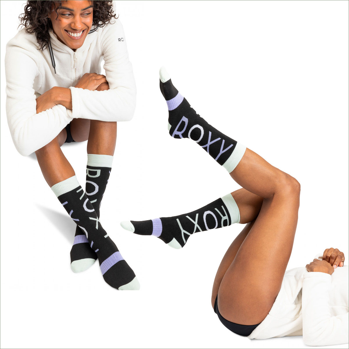 ROXY チェック柄 スノーボードウェア Mと靴下等 ROXY（ロキシー） 23/24 ROXY スノー スノーボードウェア ソックス