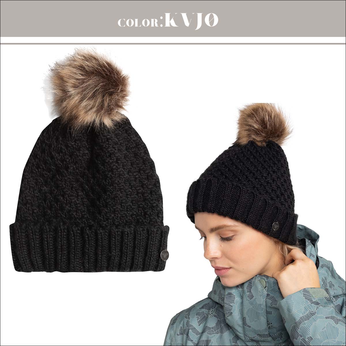 ROXY（ロキシー） 24/25 ROXY ニット帽 BLIZZARD BEANIE 帽子 ビーニー