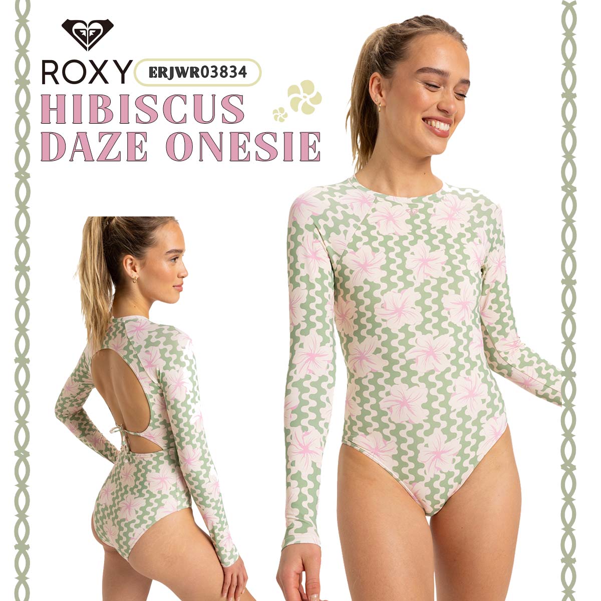 ROXY（ロキシー） 25 SS ROXY 水着 HIBISCUS DAZE ONESIE スイムウェア