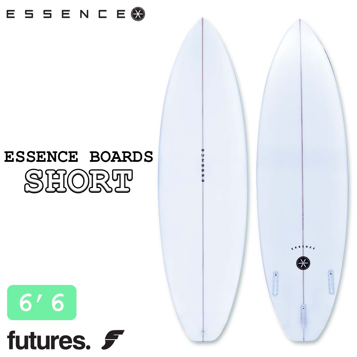 ESSENCE BOARD エッセンス サーフボード SHORT 6'6 フューチャー EPS