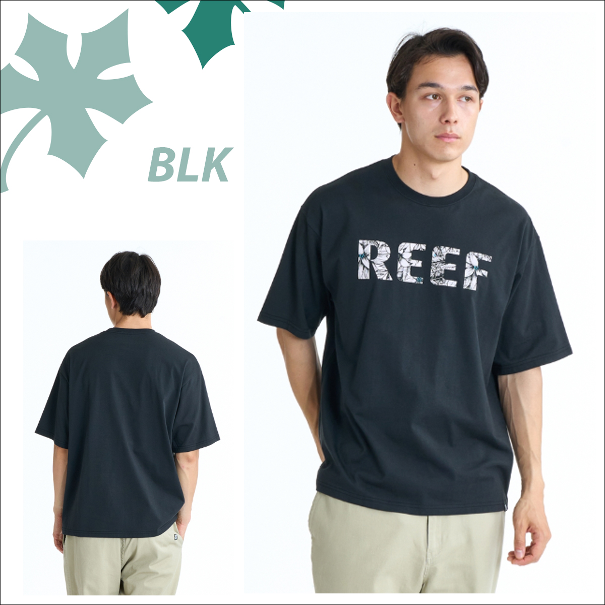 REEF（リーフ） 26 SS REEF Tシャツ FLOWER LEAF LOGO SS T 半袖