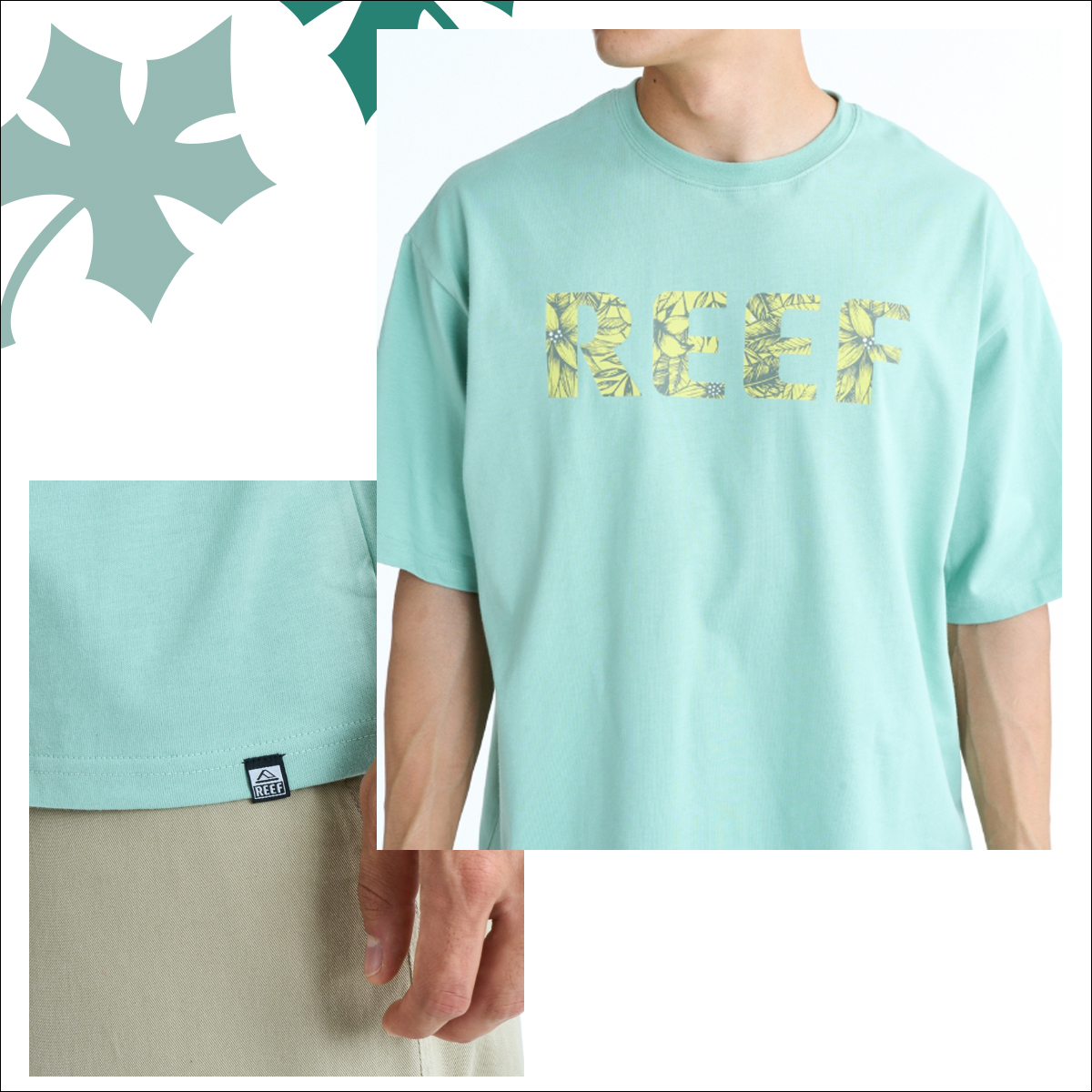 REEF（リーフ） 26 SS REEF Tシャツ FLOWER LEAF LOGO SS T 半袖