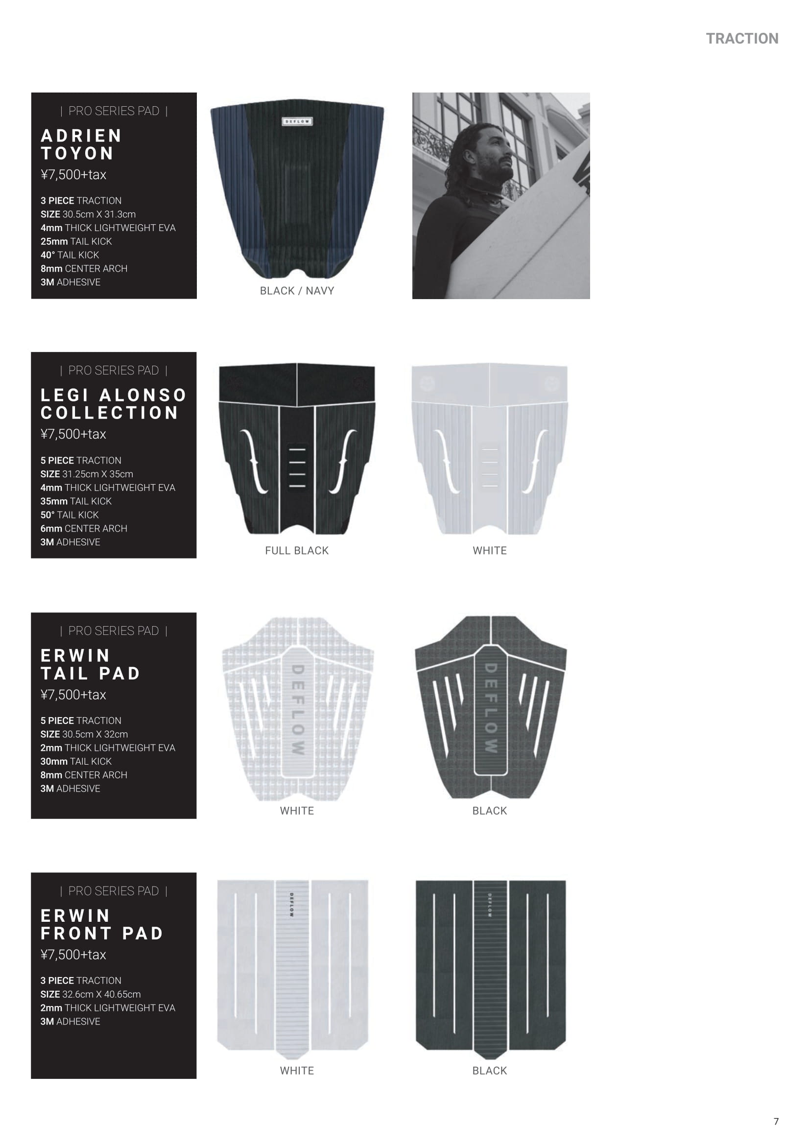 DEFLOW デフロウ デッキパッド 5ピース LEGI ALONSO PAD レギ