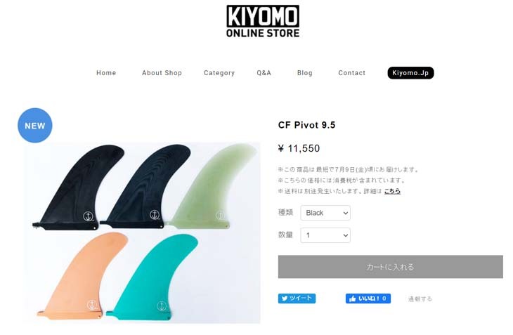 CAPTAIN FIN キャプテンフィン フィン CF PIVOT 9.5 ピボット