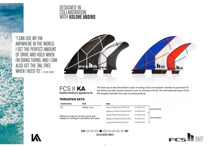 FCS2 Gromサイズ コロヘ アンディーノ トライ FCS FCS2 KOLOHE
