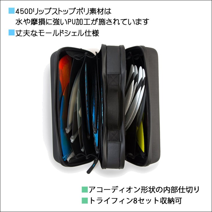 FCS フィンケース　8枚収納 FCS 25 フィンケース フィン 収納 8セット 日本正規品