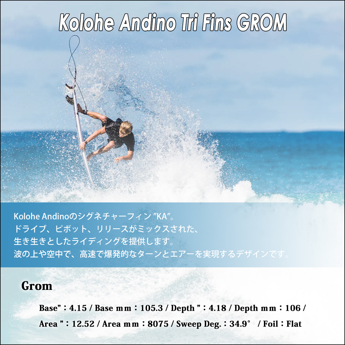 FCS 26 FCS2 フィン コロヘ アンディーノ トライフィン GROM グロム
