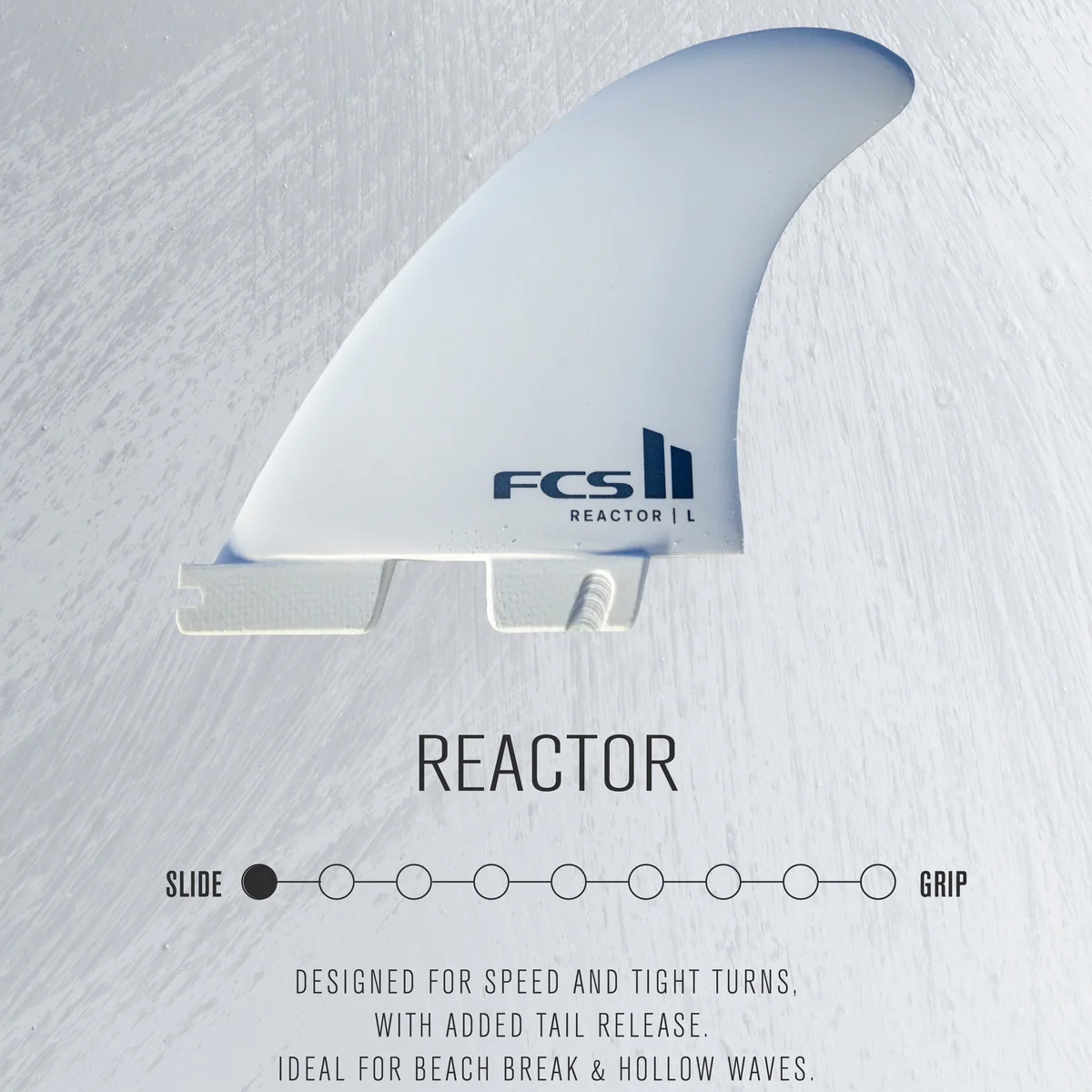 FCS 26 FCS2 フィン リアクター ホワイトエディション トライフィン