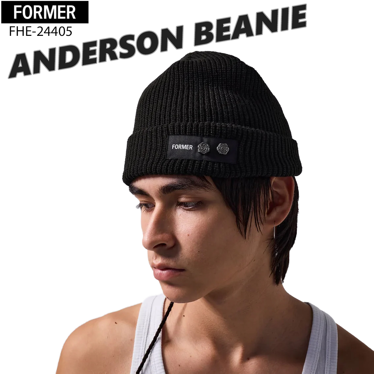 24 FORMER フォーマー ビーニー ANDERSON BEANIE 帽子 ニット帽 ロゴ