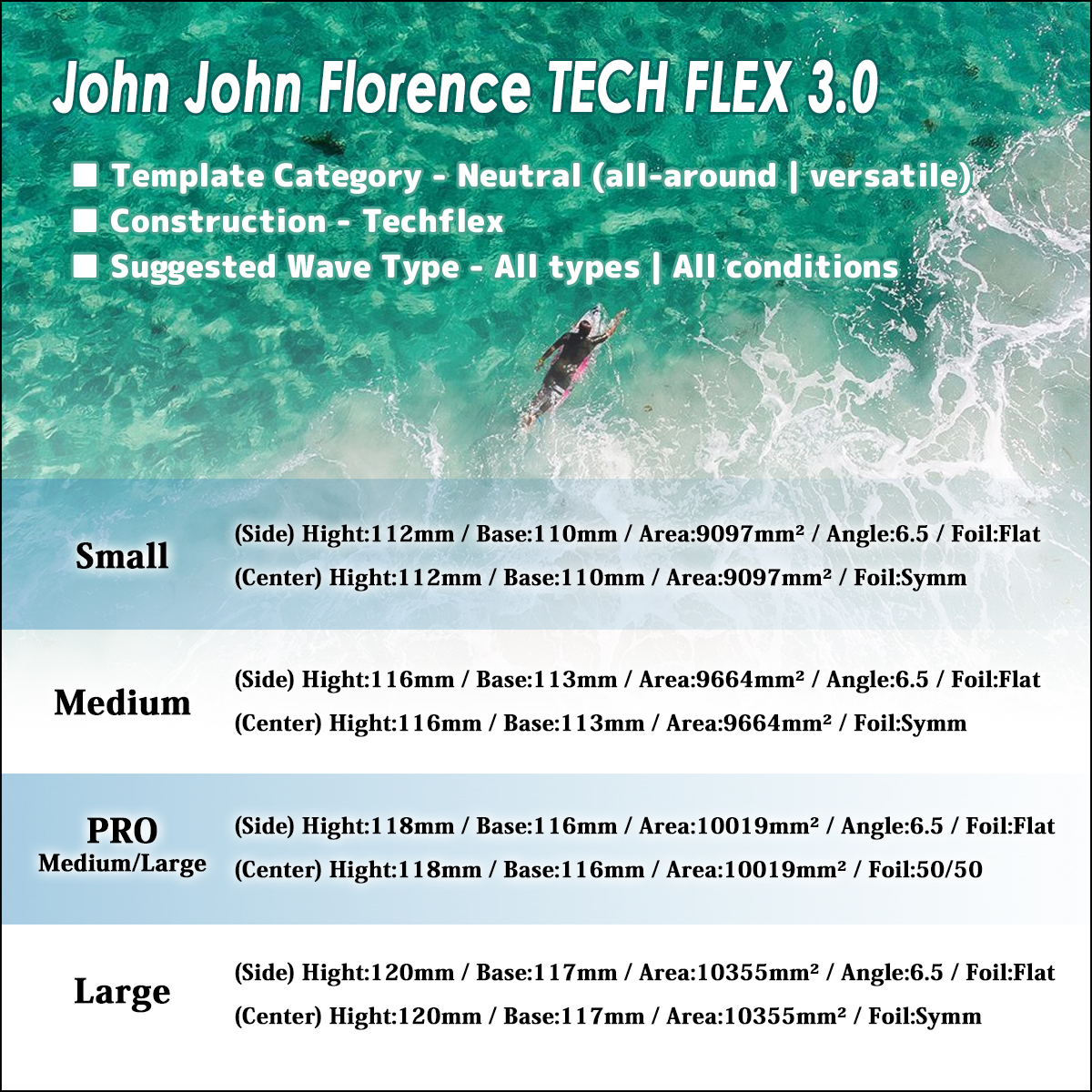 futures.（フューチャー） フィン JJF TECH FLEX 3.0 ジョン・ジョン