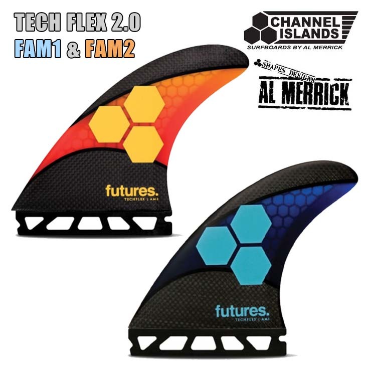 Channel Islands Al Merrick チャンネル アイランド アルメリック フィン TECH FLEX 2.0 FAM1 FAM2  Futures. フューチャー トライフィン 3本セット 日本正規品 :future-flex:オーシャン スポーツ - 通販 -  Yahoo!ショッピング