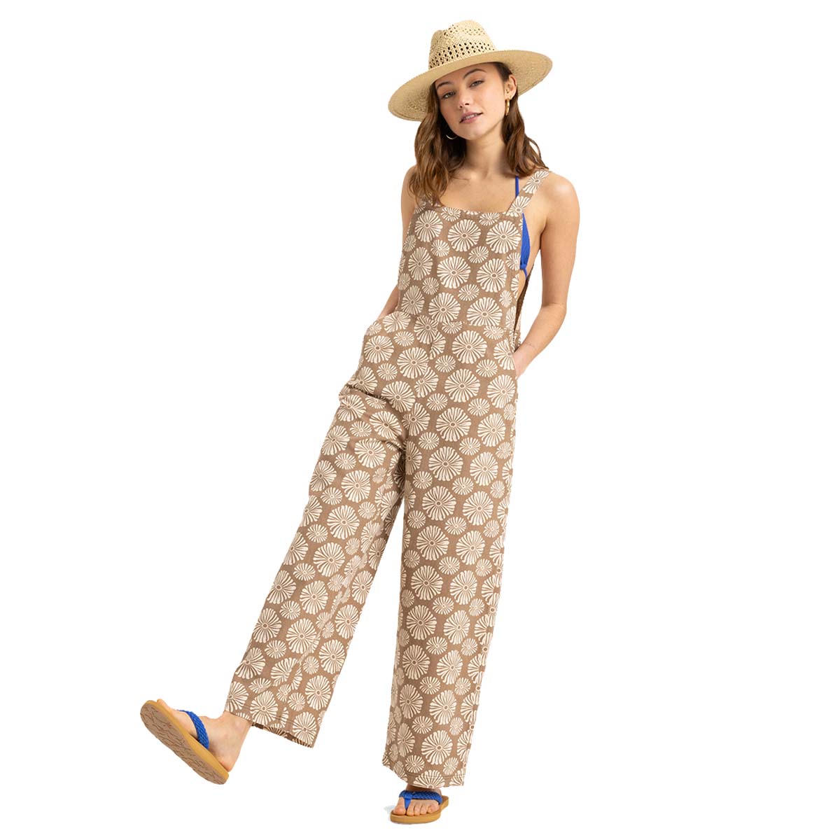 ROXY 25 SS ロキシー サロペット SWEET NOTE PRINTED 花柄