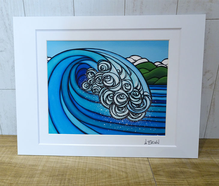 Heather Brown Art Japan ヘザーブラウン Blue Barrel Art Print