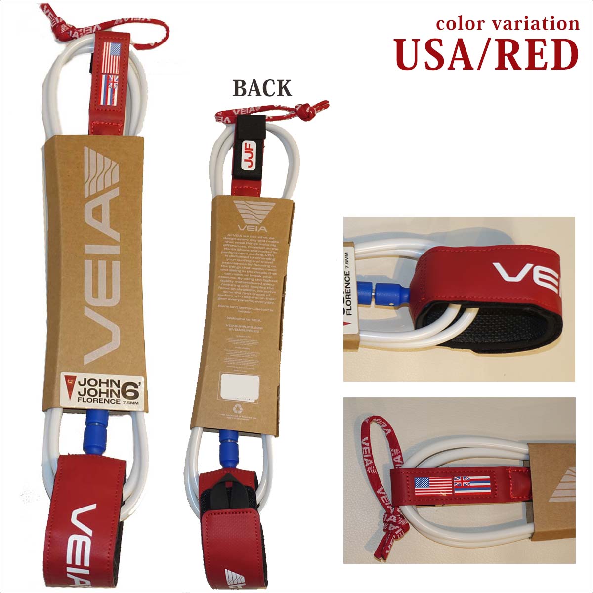 VEIA ヴェイア ベイア リーシュコード JJF PRO 6ft USA LTD 7.5