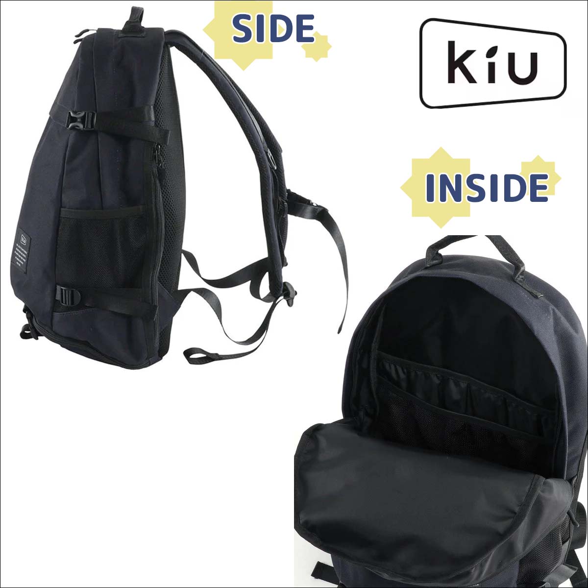 KiU（キウ） リュックサック 600D バックパック リュック BACKPACK