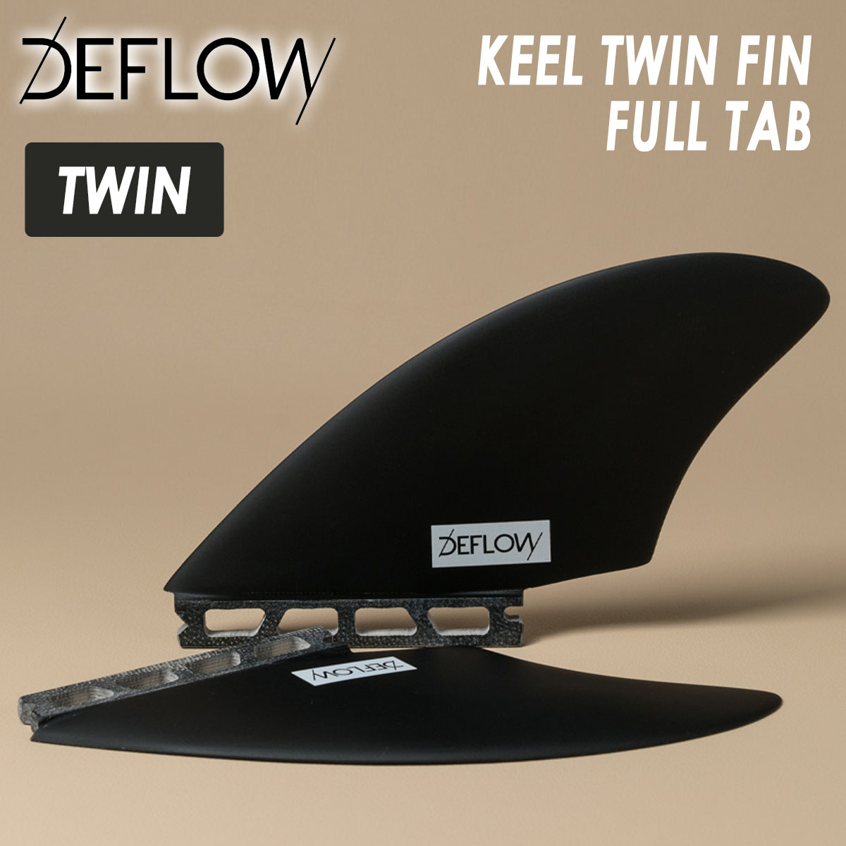 サーフィン・ボディボード DEFLOW KEEL TWIN-FIN Deflow Surf - Keel Twin Fins