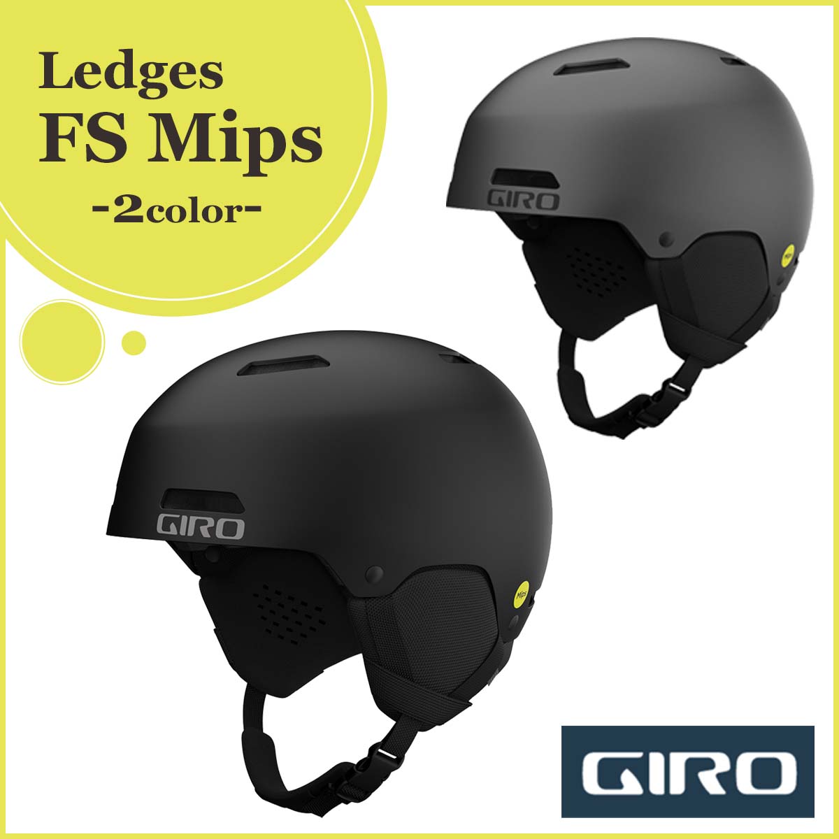 24/25 スノー GIRO ジロ ヘルメット Ledges FS Mips レッジ