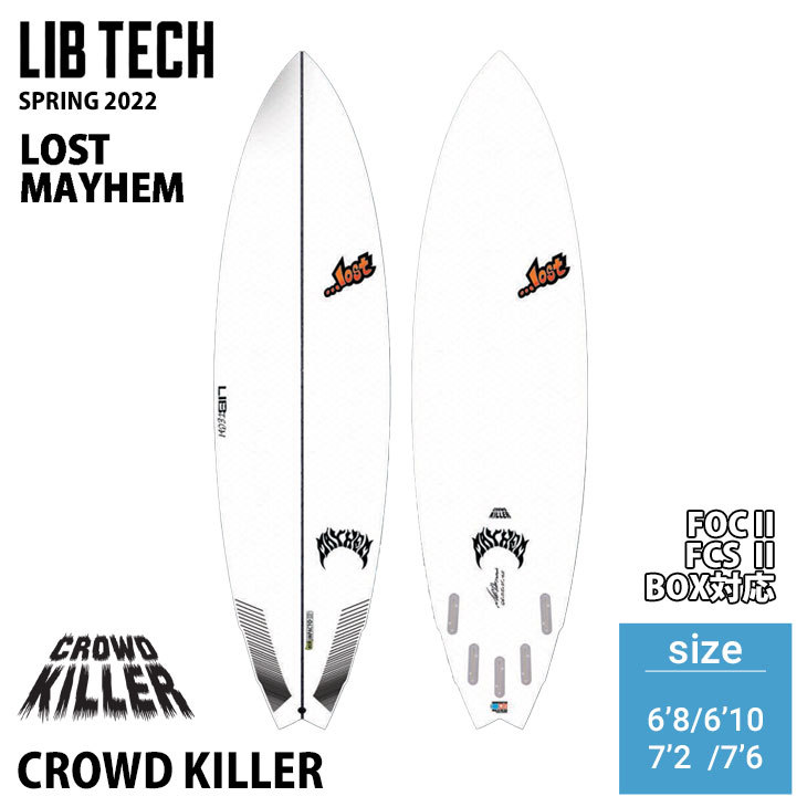 22 リブテック ロスト メイヘム LIB TECH LOST MAYHEM CROWD KILLER