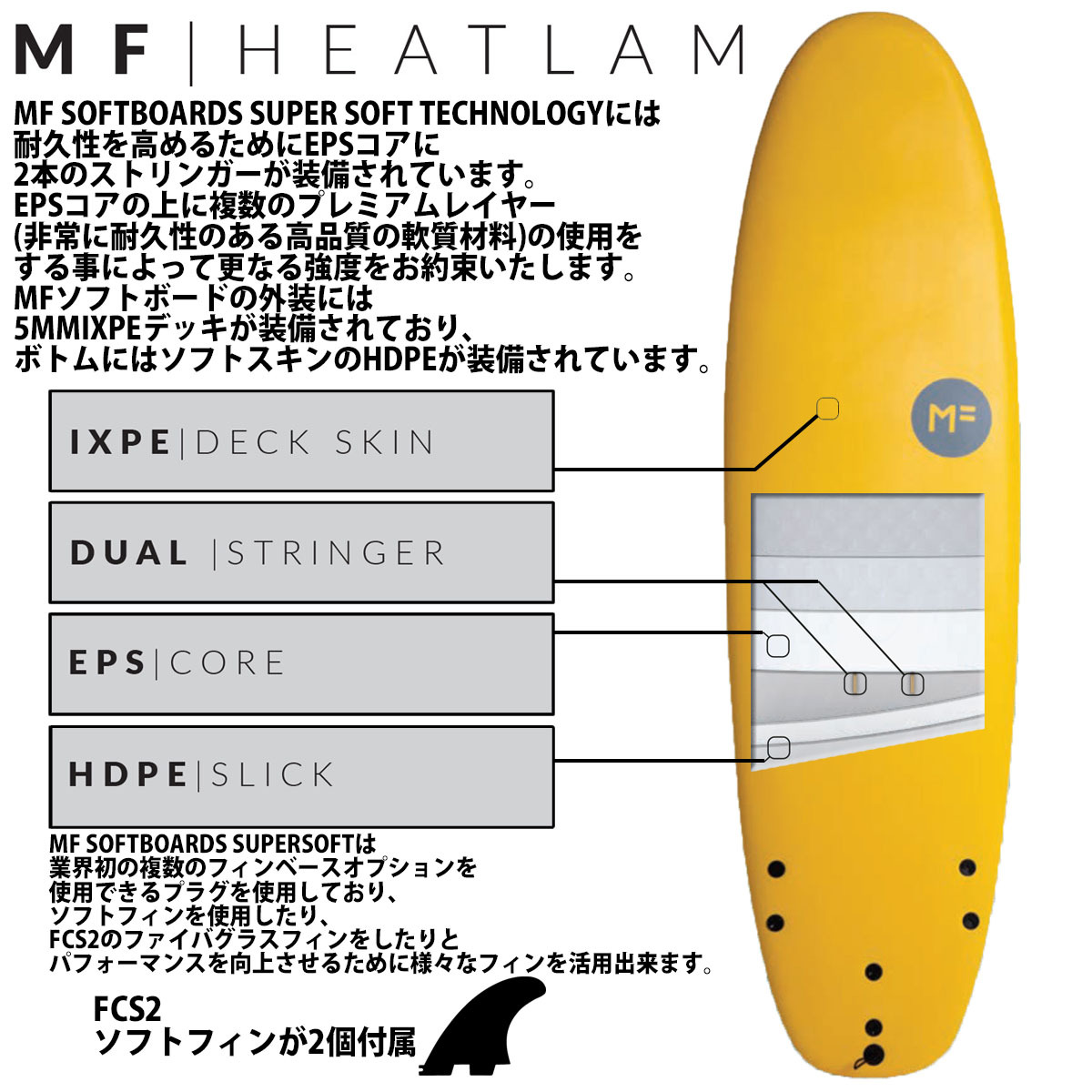 ミックファニング ソフトボード サーフボード SUPER SOFT TRI 9'0