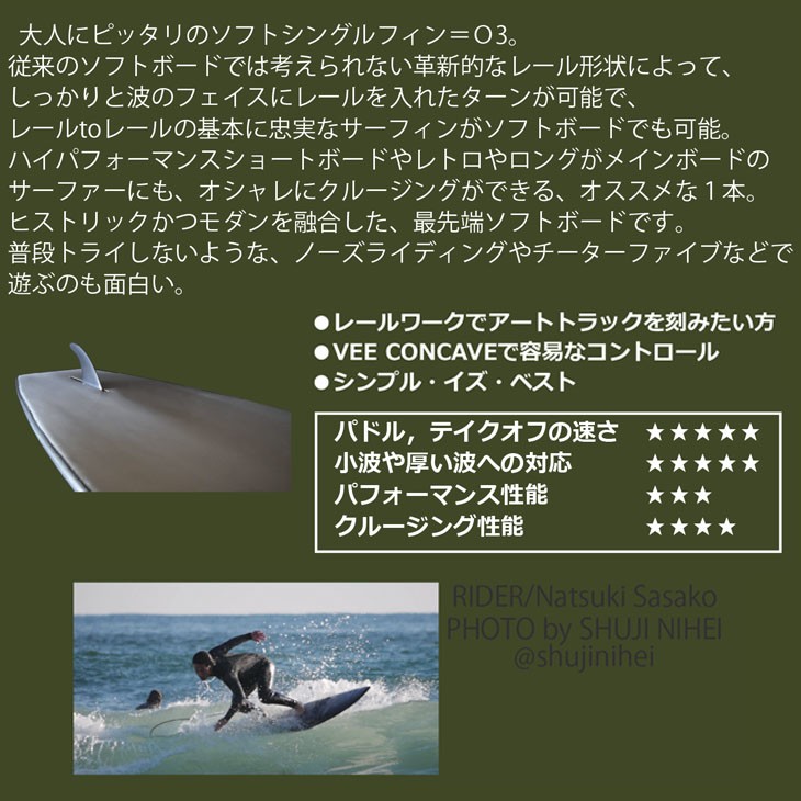 WATER RAMPAGE ウォーターランページ O3 O3 オースリー ソフトボトム