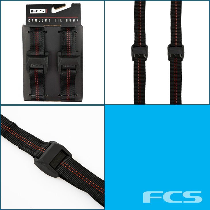 FCS キャリアパッドとタイダウン　検）サップ　STARBOARD サーフィン FCS TIE DOWN STRAPS キャリア用ストラップ /サーフボード